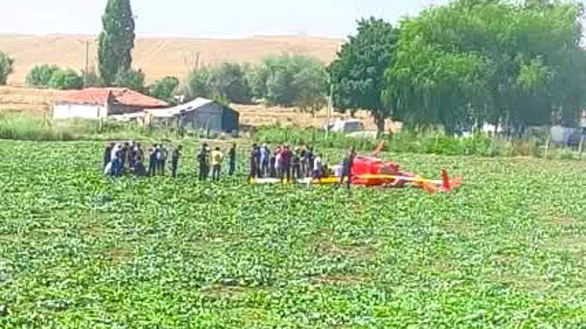 Sincan Temelli’de Helikopter Düştü
