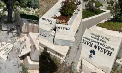 Ankara’da mezarlara çirkin saldırı