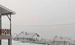 Ankara'da ilk kar tanesi Beypazarı'na düştü...