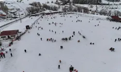 Elmadağ Kayak Merkezi sömestirde ailelerin gözdesi oldu