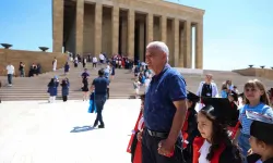 Tatille birlikte Anıtkabir'e koştular