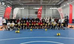Beypazarı’nda yeni spor salonunda ilk antrenman yapıldı