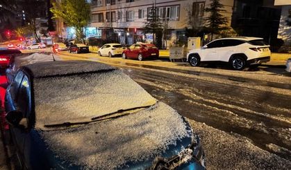 Ankara'da sağanak ve dolu etkili oldu