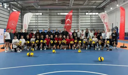 Beypazarı’nda yeni spor salonunda ilk antrenman yapıldı