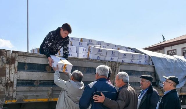 Nallıhan'da üreticilere arı yemi desteği