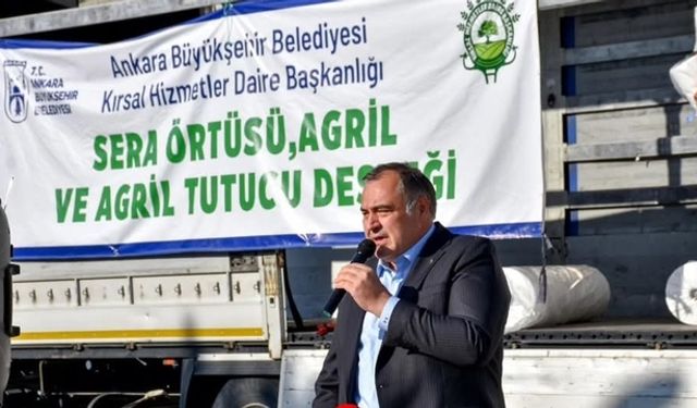 Nallıhan'da çiftçilere sera malzemesi desteği verildi