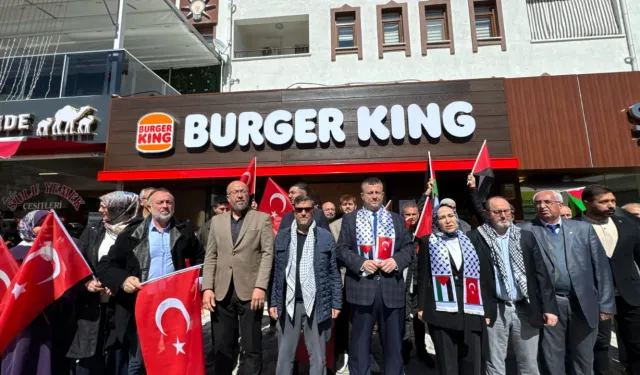 Beypazarı'nda Burger King’in açılışı protesto edildi!
