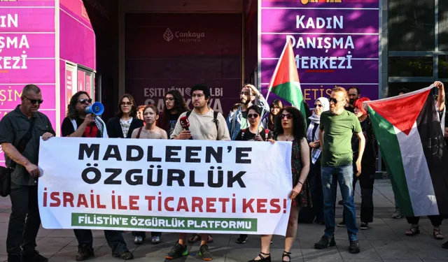 Ankara'da “Madleen” protestosu!