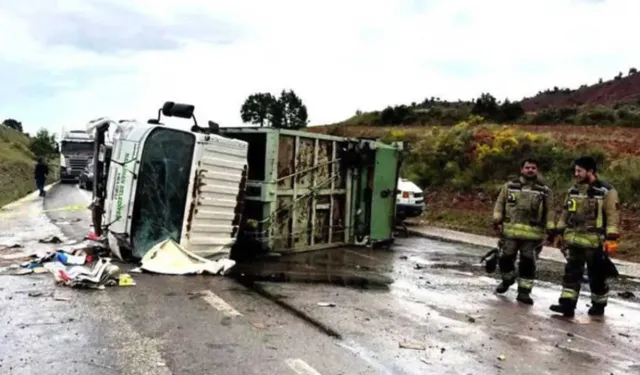 Nallıhan'da çöp kamyonu devrildi: Bir kişi hayatını kaybetti!