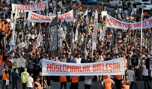Başkent Ankara'da 'Gazze' protestosu