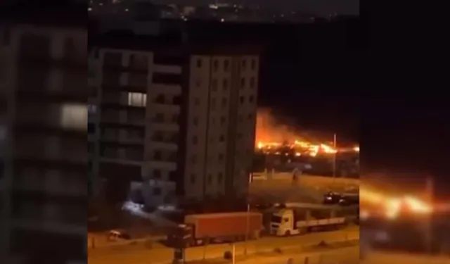 Sincan Saraycık TOKİ’de havai fişek yangına yol açtı