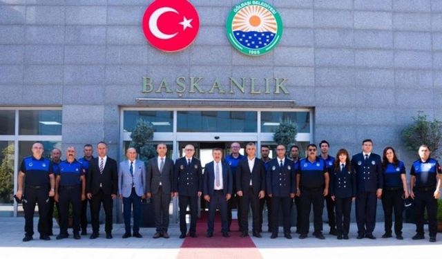 Gölbaşı Belediye Başkanı Başkent Zabıtalarını Makamında Ağırladı
