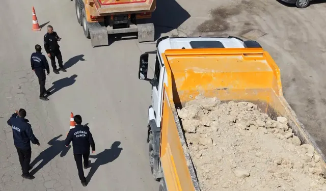 Keçiören’de hafriyat kamyonlarına dronlu takip: Kaçak döküme geçit yok!