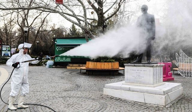 Kuğulupark’ta Yeni Nesil Buharlı Temizlik Çalışması