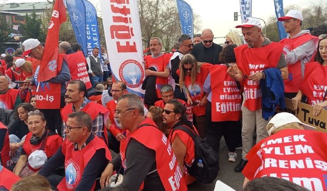 Ankara’da Eğitim Sendikalarından ‘Okulda Şiddet’ Protestosu