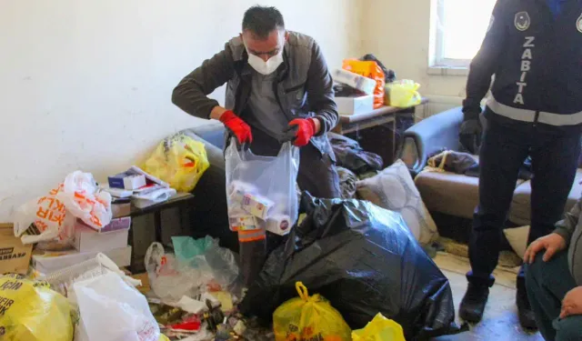 Etimesgut'ta ekipler çöp eve operasyon düzenledi