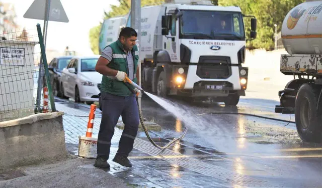 Keçiören'de kesintisiz hijyen mesaisi