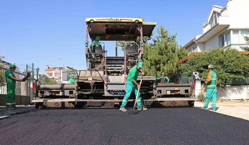 Çankaya’nın 30 Ayrı Noktasında Asfalt Serimi yapıldı