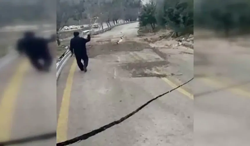 Beypazarı’nda toprak kayması