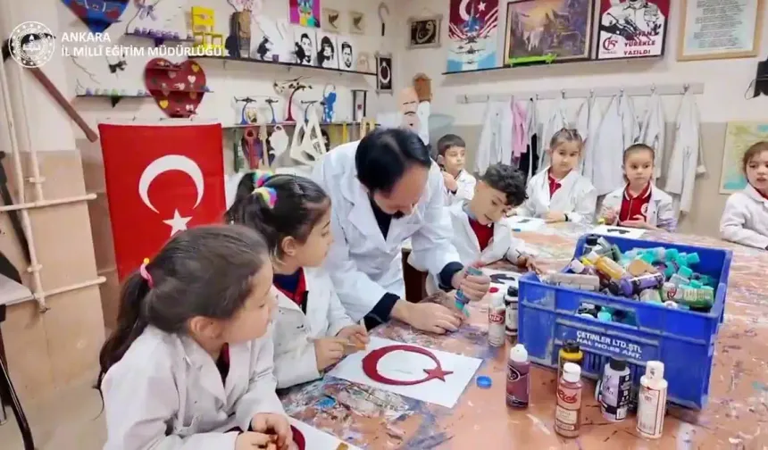 Polatlı’da geri dönüşüm: Atıklar sınıfta oyuncağa dönüştü