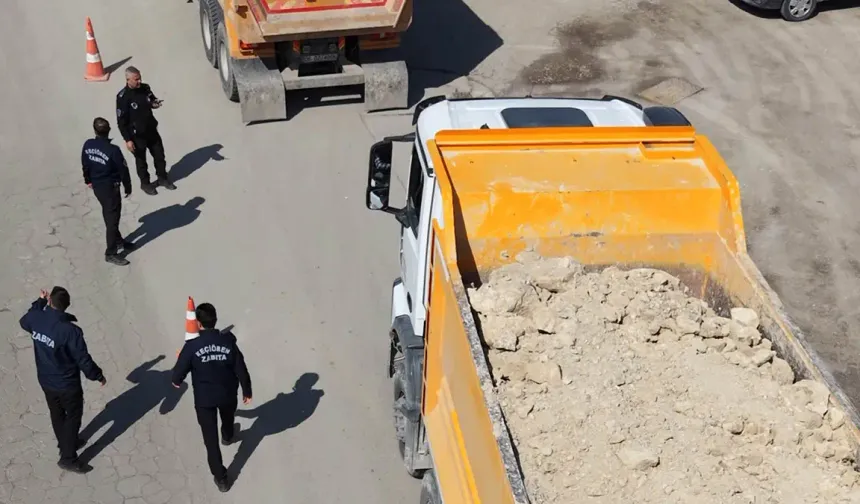 Keçiören’de hafriyat kamyonlarına dronlu takip: Kaçak döküme geçit yok!