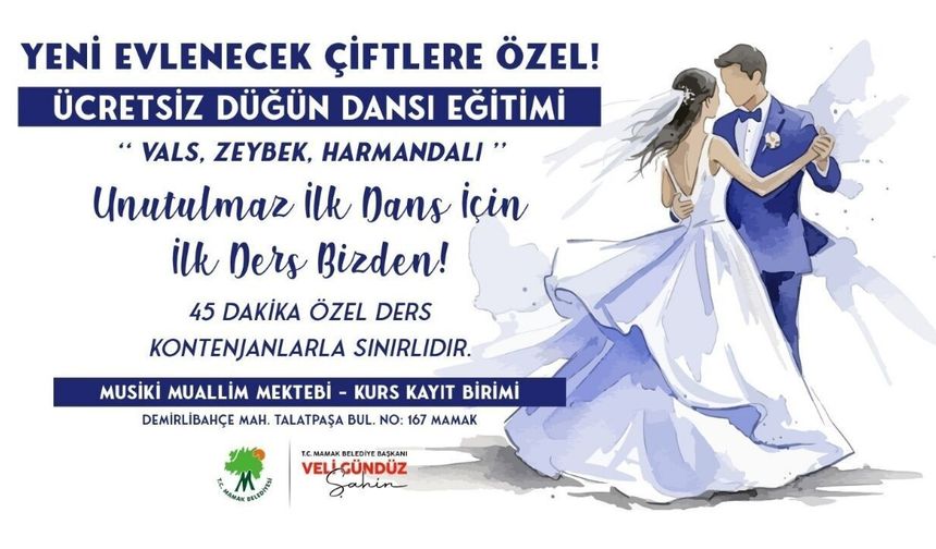 Mamak Belediyesinden Evlenecek Çiftlere Ücretsiz Düğün Dansı Projesi