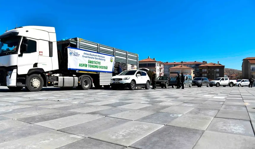 Şereflikoçhisar’a 15 bin 450 kg aspir tohumu desteği