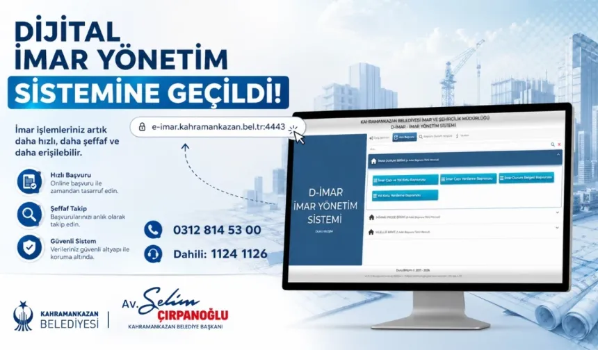 Kahramankazan Belediyesi dijital imar dönemini başlattı