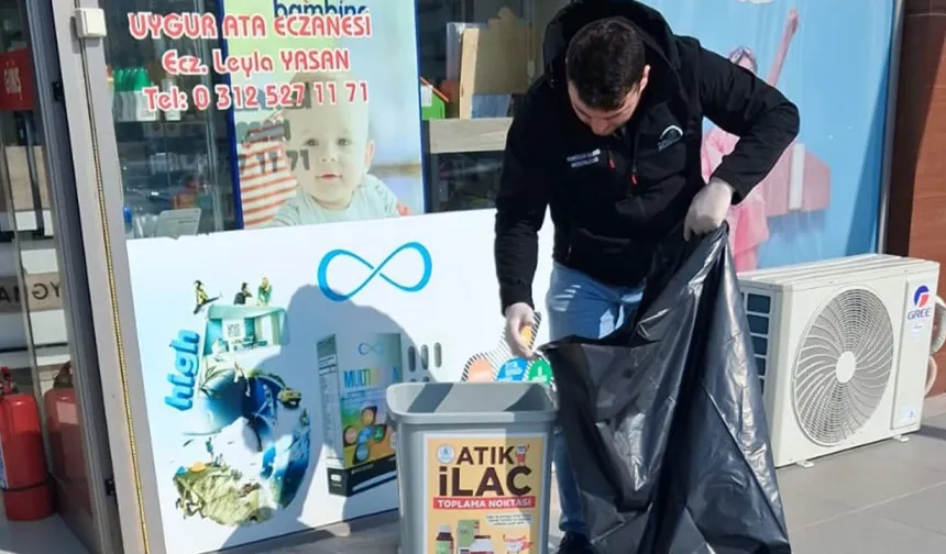 Pursaklar’da doğayı koruyan uygulama: Atık ilaçlar toplanıyor