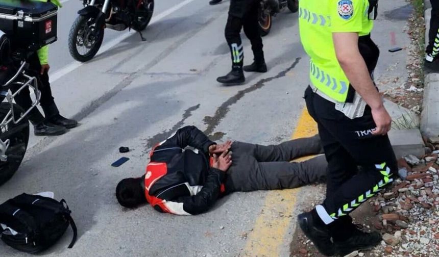 Ankara Altındağ’da Motosikletli Sürücüden 1,5 Kilo Esrar Çıktı
