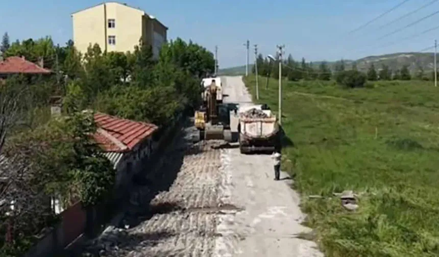 Çubuk'ta asfalt çalışmaları hız kazandı