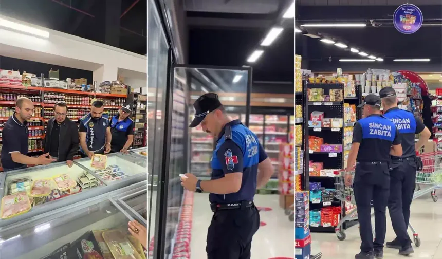 Sincan’da market ve fırınlara hijyen ve etiket denetimi
